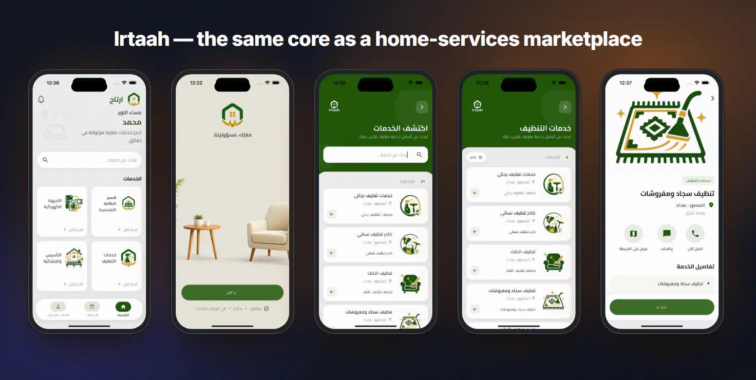 Irtaah home services