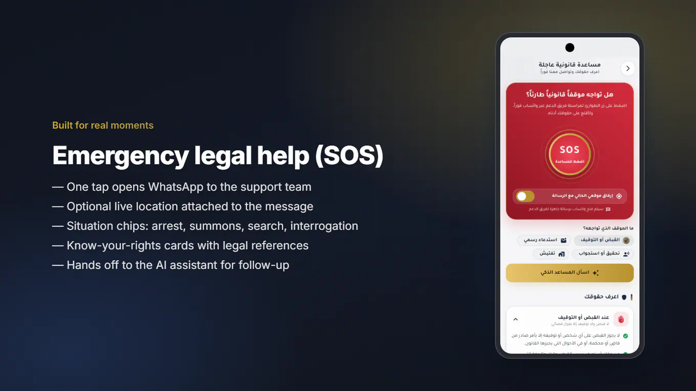 Emergency legal help